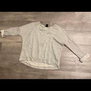 Gray sweatshirt